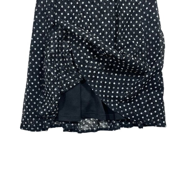 TERRA NOSTRA Polka Dot Dark Navy Blue dress SZ MED - Picture 7 of 12